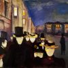 Evening on Karl Johan Street Edvard Munch Diamond Painting