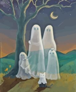 Family Ghosts Diamond Painting