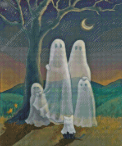 Family Ghosts Diamond Painting