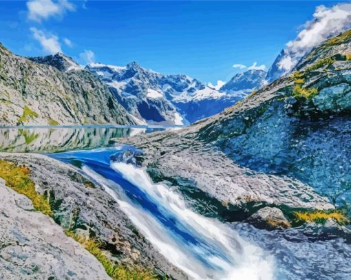 Fiordland National Park New Zealand Diamond Painting