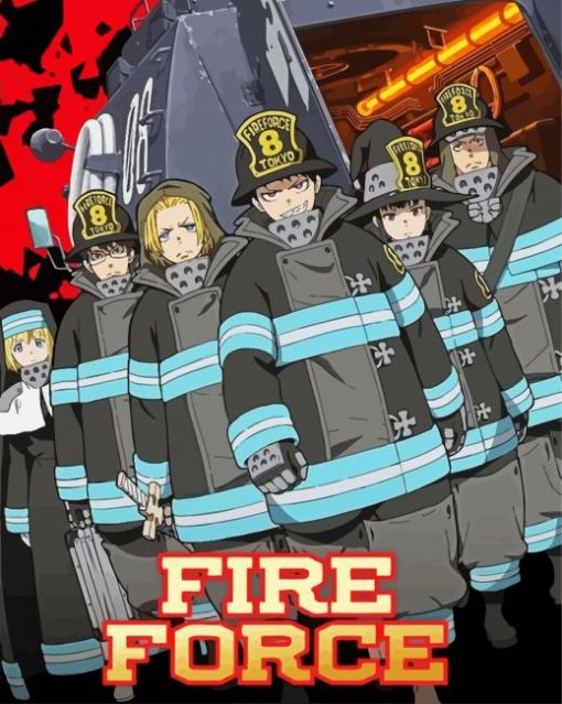 Fire Force Diamond Painting