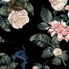 Floral with Black Background Art Diamond Painting