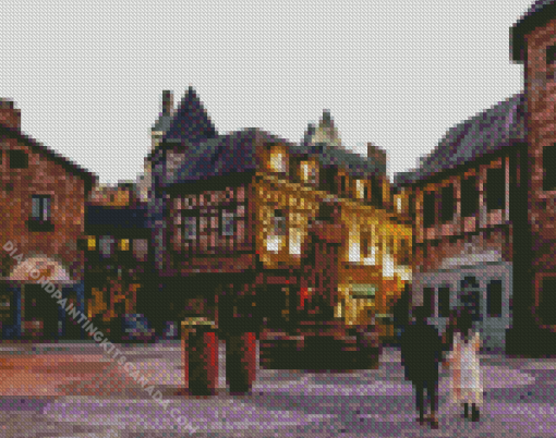 French Village Diamond Painting