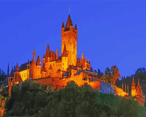 Germany Cochem Castle Diamond Painting