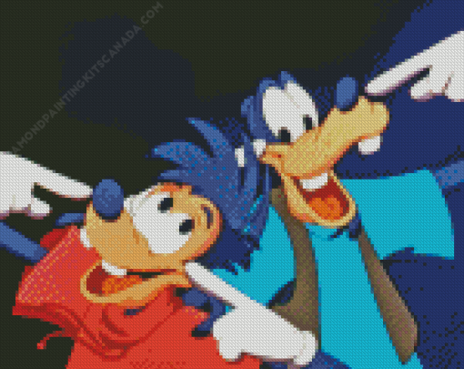 Goofy and Max Cartoon Diamond Painting