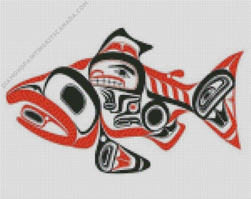 Haida Fish Art Diamond Painting