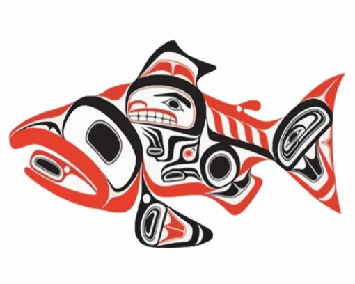 Haida Fish Art Diamond Painting