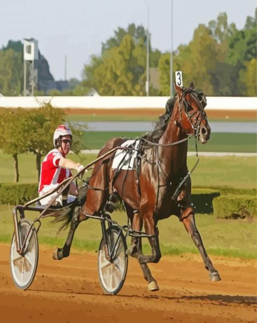 Harness Horse Race Diamond Painting