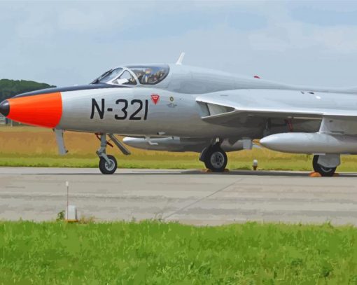 Hawker Hunter Diamond Painting