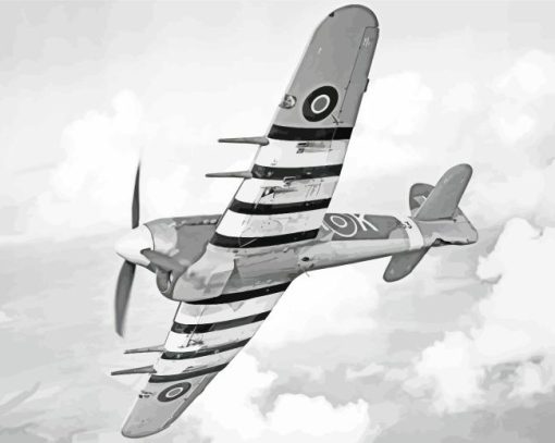 Hawker Typhoon Plane Diamond Painting