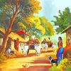 Indian Village Diamond Painting