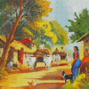 Indian Village Diamond Painting