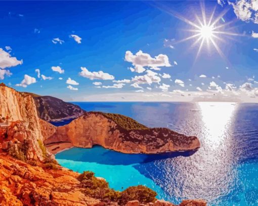 Ionian Island Zakynthos Beach Diamond Painting