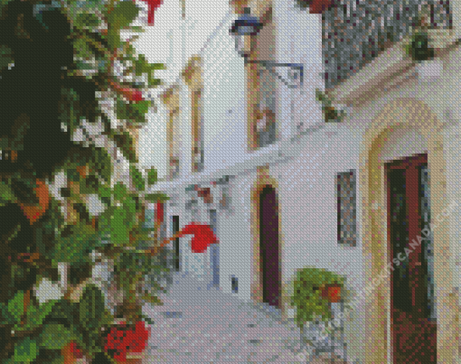 Italy Roseto Valfortore Street Diamond Painting