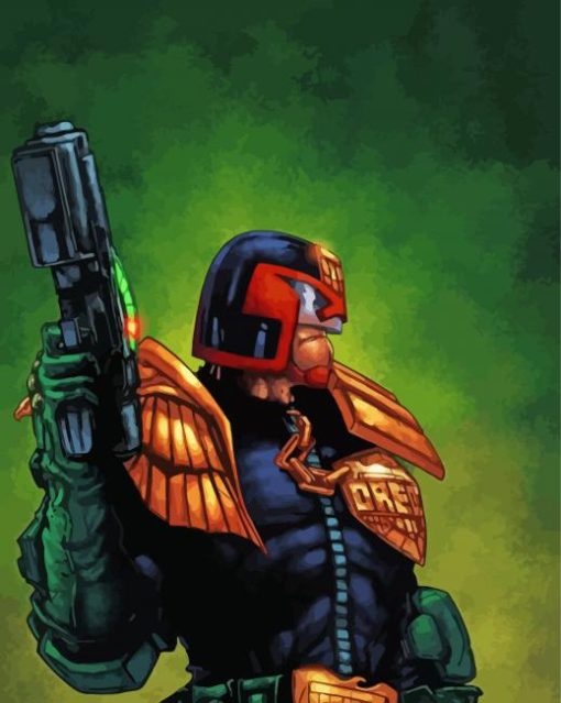 Judge Dredd Hero Diamond Painting