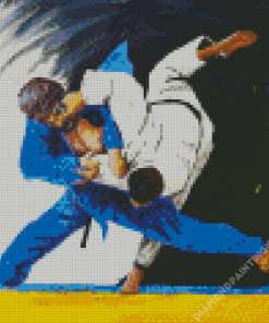 Judo Players Art Diamond Painting