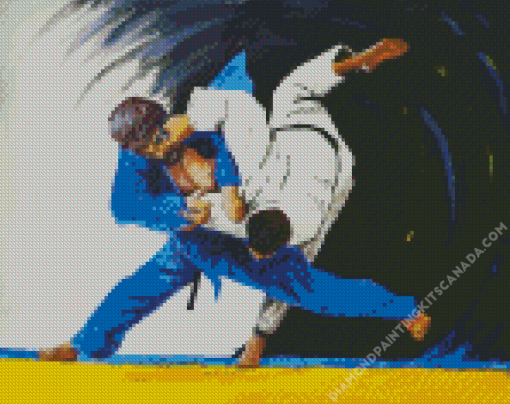 Judo Players Art Diamond Painting