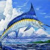 Jumping Marlin Fish Diamond Painting