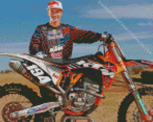 Ken Roczen German Motorcycle Racer Diamond Painting