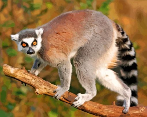 Lemur Diamond Painting