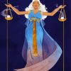 Libra Sign Woman Diamond Painting