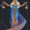 Libra Sign Woman Diamond Painting