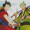 Luffy And Zoro Diamond Painting