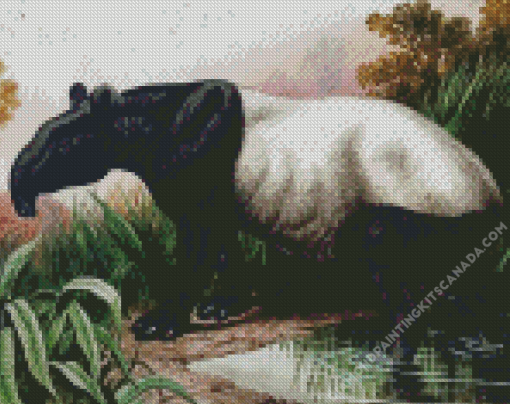 Malayan Tapir Diamond Painting