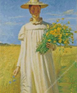 Anna Ancher Returning From The Field Diamond Painting