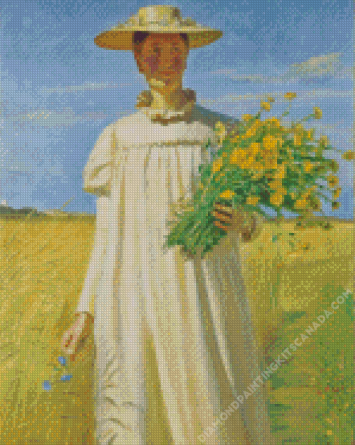 Anna Ancher Returning From The Field Diamond Painting