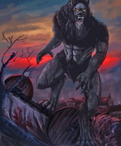 Monster Wolf Diamond Painting