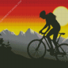 Mountain Biking Silhouette Diamond Painting