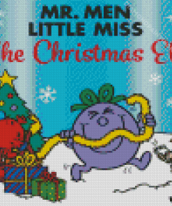 Mr Men Little Miss The Christmas Elf Diamond Painting