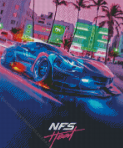 NFS Heat Video Game Diamond Painting