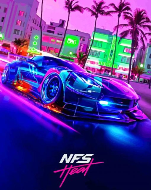 NFS Heat Video Game Diamond Painting