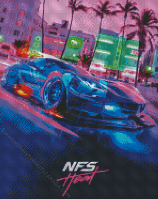 NFS Heat Video Game Diamond Painting