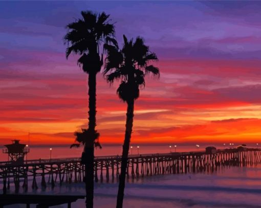 North Beach San Clemente California Diamond Painting