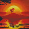 Orange Sunset Diamond Painting