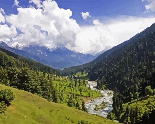 Pahalgam Valley Diamond Painting