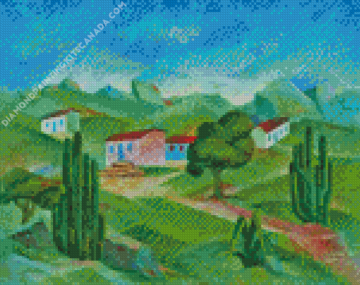 Paisagem Tarsila Do Amaral Diamond Painting