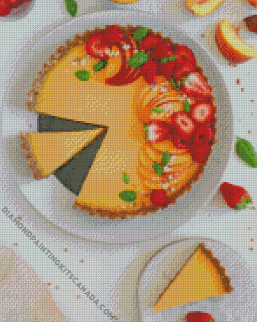 Peach Tart Diamond Painting