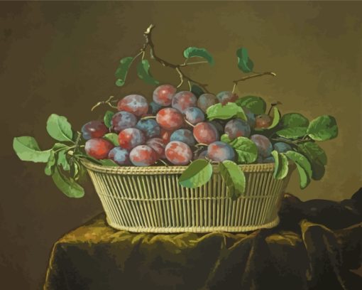 Plums Still Life Diamond Painting