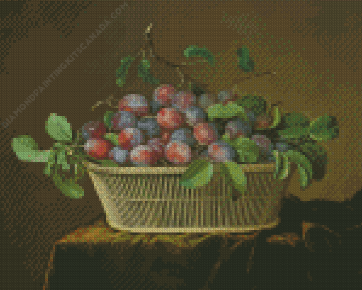 Plums Still Life Diamond Painting