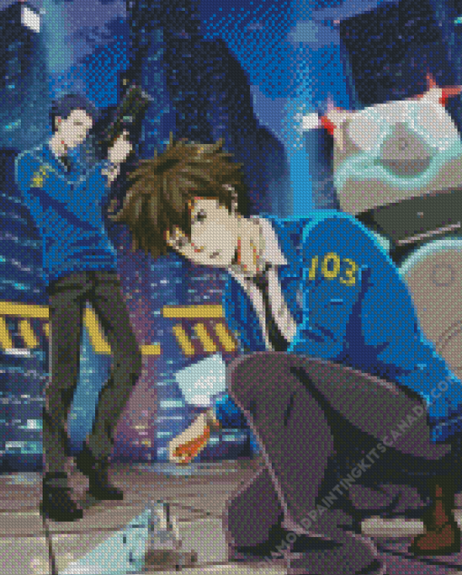 Psycho Pass Shinya And Nobuchika Diamond Painting