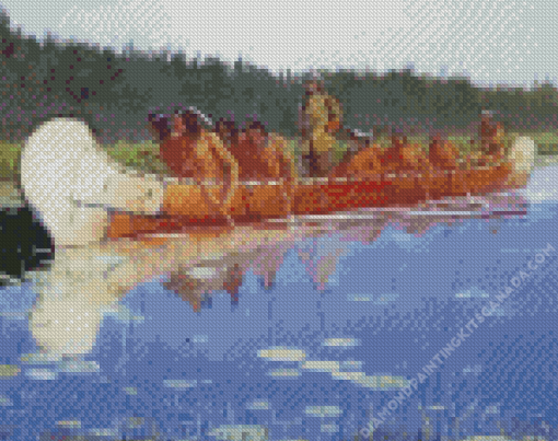 Radisson and Groseilliers by Frederic Remington Diamond Painting