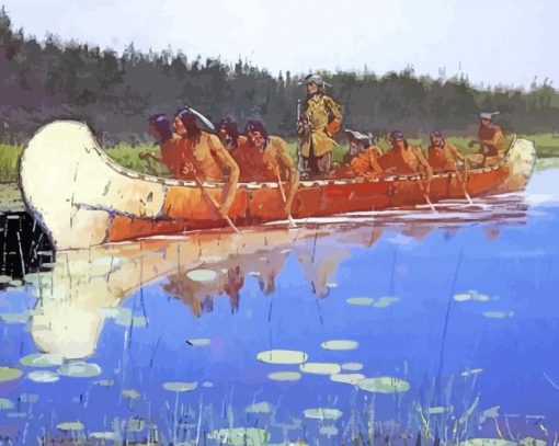 Radisson and Groseilliers by Frederic Remington Diamond Painting