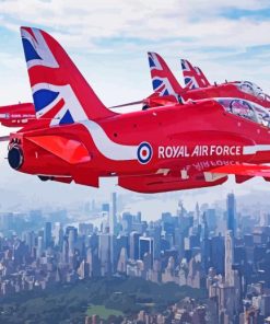 Red Arrows Jets Diamond Painting