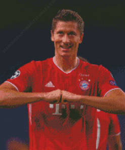 Robert Lewandowski Footballer Diamond Painting