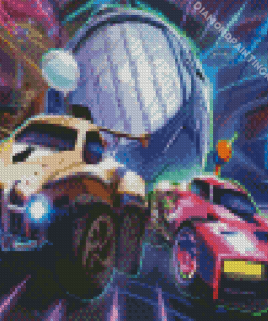 Rocket League Racing Cars Diamond Painting