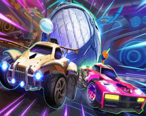 Rocket League Racing Cars Diamond Painting